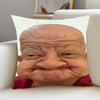 1pc Pillowcase, Funny Ugly for Man Expression Pillowcase, Suitable for Dormitories, Offices, Cars, and Parties, 45cm*45cm, Soft and Smooth Polyester S