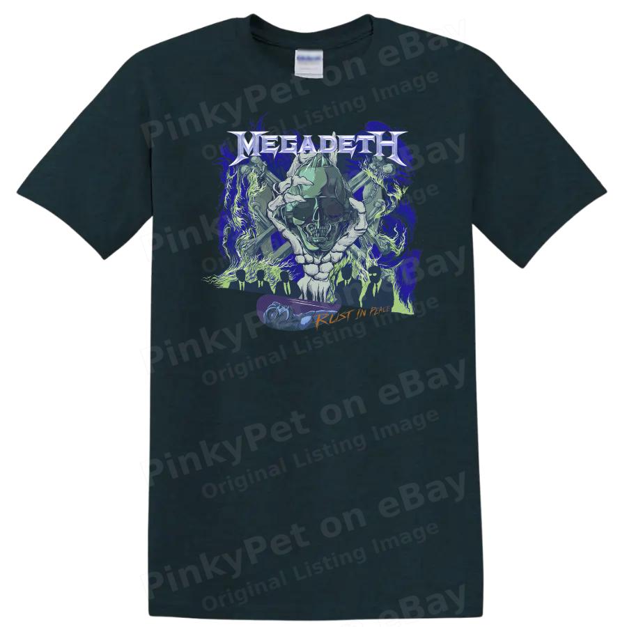 Skull Graphic T Shirt Heavy Metal Music Fans Graphic Tee Illustration Art
