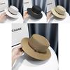 Stylish Unisex Summer Straw Hat Elegant French Wide Brim Sunshade Beach Hat For Vacation