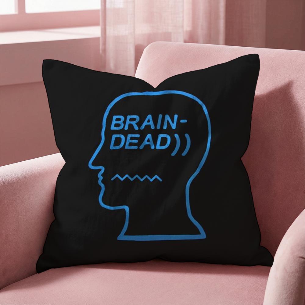 Los Angeles B-Brain Dead Cushion Cover Multi-Scene Pillow Cover for Home & Car - Reversible, Soft & Durable for Daily Use