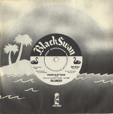 7inch Record DILLINGER - Cokane In My Brain WIP6416 Black Swan 1977 UK Reggae, Ska & Dub Used