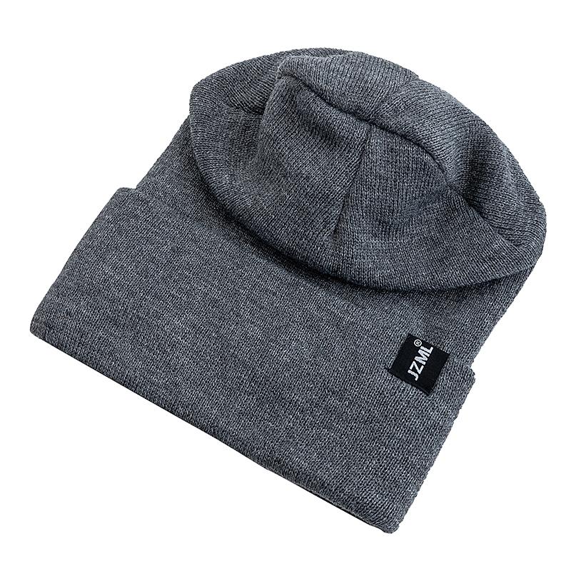 New Style Letter Plush Satin Lined Beanie Hat Autumn&Winter Hats For Men And Women Outdoor Knitted Hats
