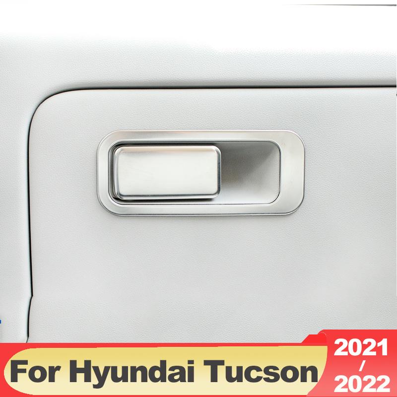 Pentru Hyundai Tucson NX4 2022 2023 Hybrid N Line Car Co-pilot Cutie de depozitare Mâner Capac Bol Trim Accesorii din oțel inoxidabil