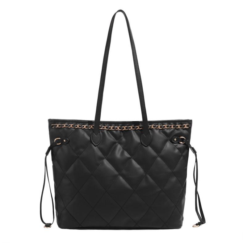 Women's Bag 2025 New Classic Style Rhombus Tote Bag Large Capacity Commuter Underarm Bag Fashion All-Match Shoulder Bag