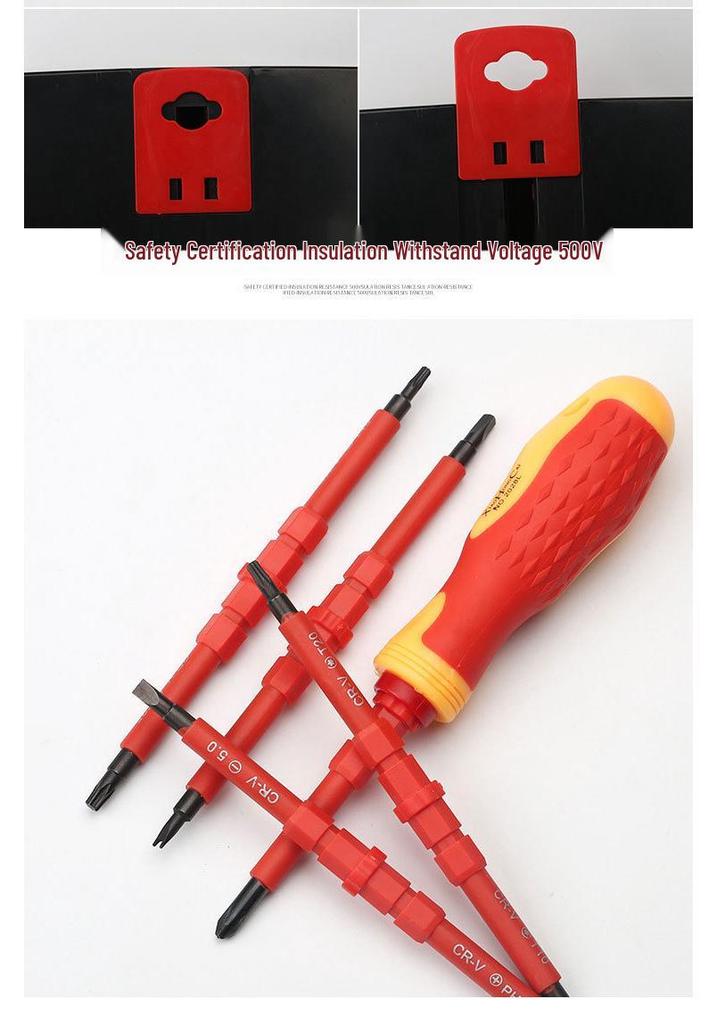 Multi-functional Insulated Electrician Screwdriver Set - Chrome Vanadium Steel