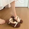 Design sense niche cool slippers summer 2025 French retro gentle wrap with open-toed wedge heel with sandals