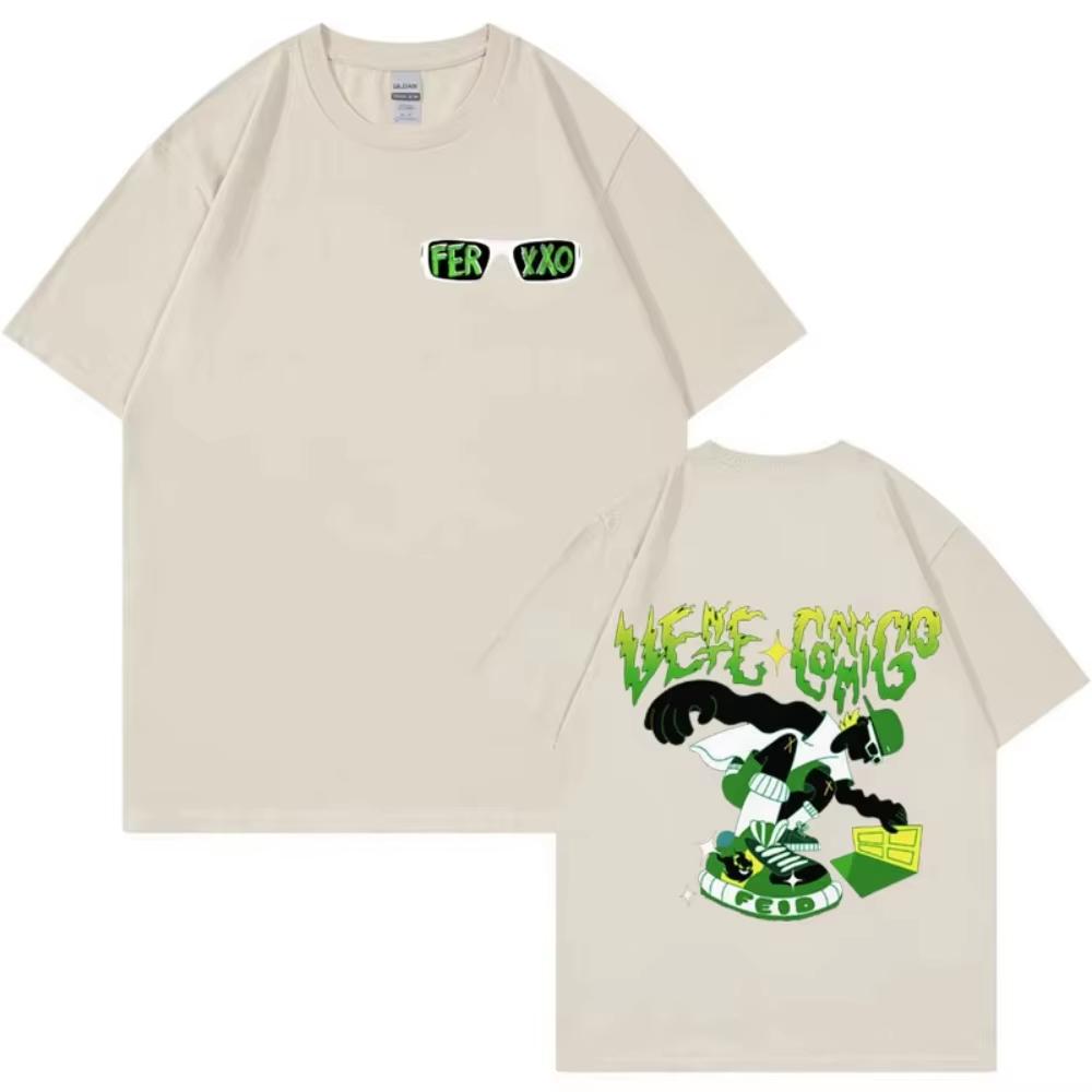 Limited Rapper Feid Ferxxo Graphic T Shirt for Men High Quality summer T Shirts Women Casual pure Cotton Short Sleeve Top