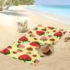 1PC Cute Strawberry Print Quick-Dry Swim Towel, Polyester Soft Beach Towel, Lightweight Travel Towel Gift for Women Men, Perfect