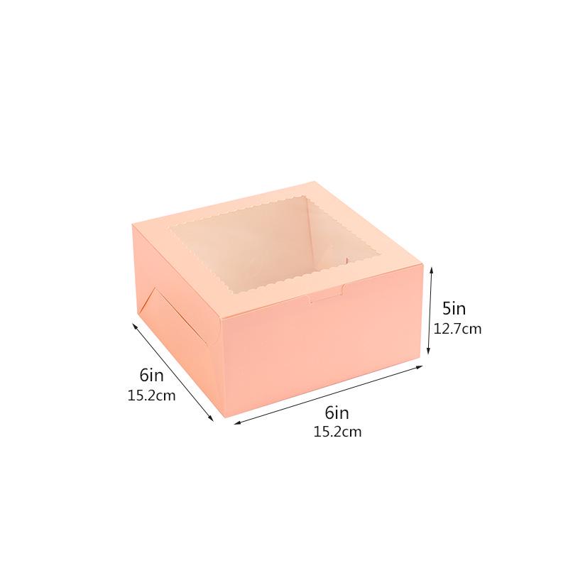 White Cardboard Windowed Cake and Pastry Box
