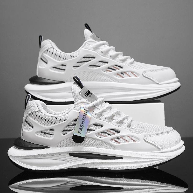 Summer men's shoes new breathable mesh shoes men's trendy versatile platform sneakers casual board shoes dad shoes