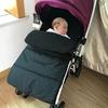 Universal Ride Chair Sack Winter Two-Way Zipper Cotton Cushion For Stroller Windproof Waterproof Case For Most Baby Strollers