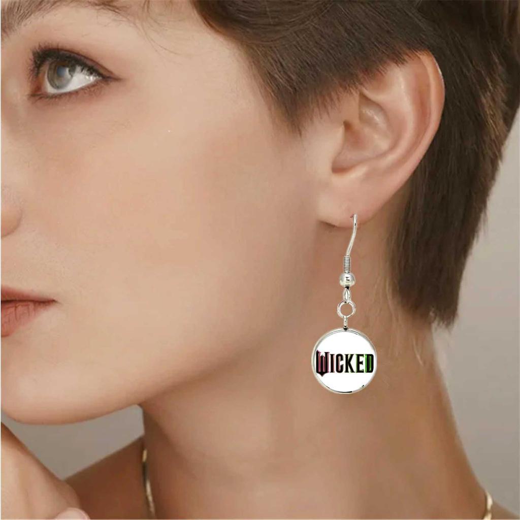 Anime Cartoon Metal Earrings, TV Movies Gifts For Women, Men
