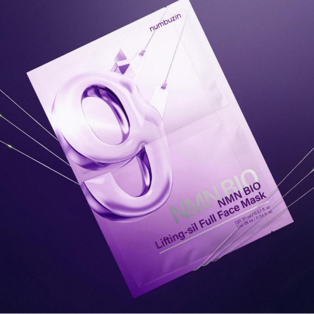 NUMBUZIN No.9 NMN BIO Lifting-sil Full Face Mask 4pcs