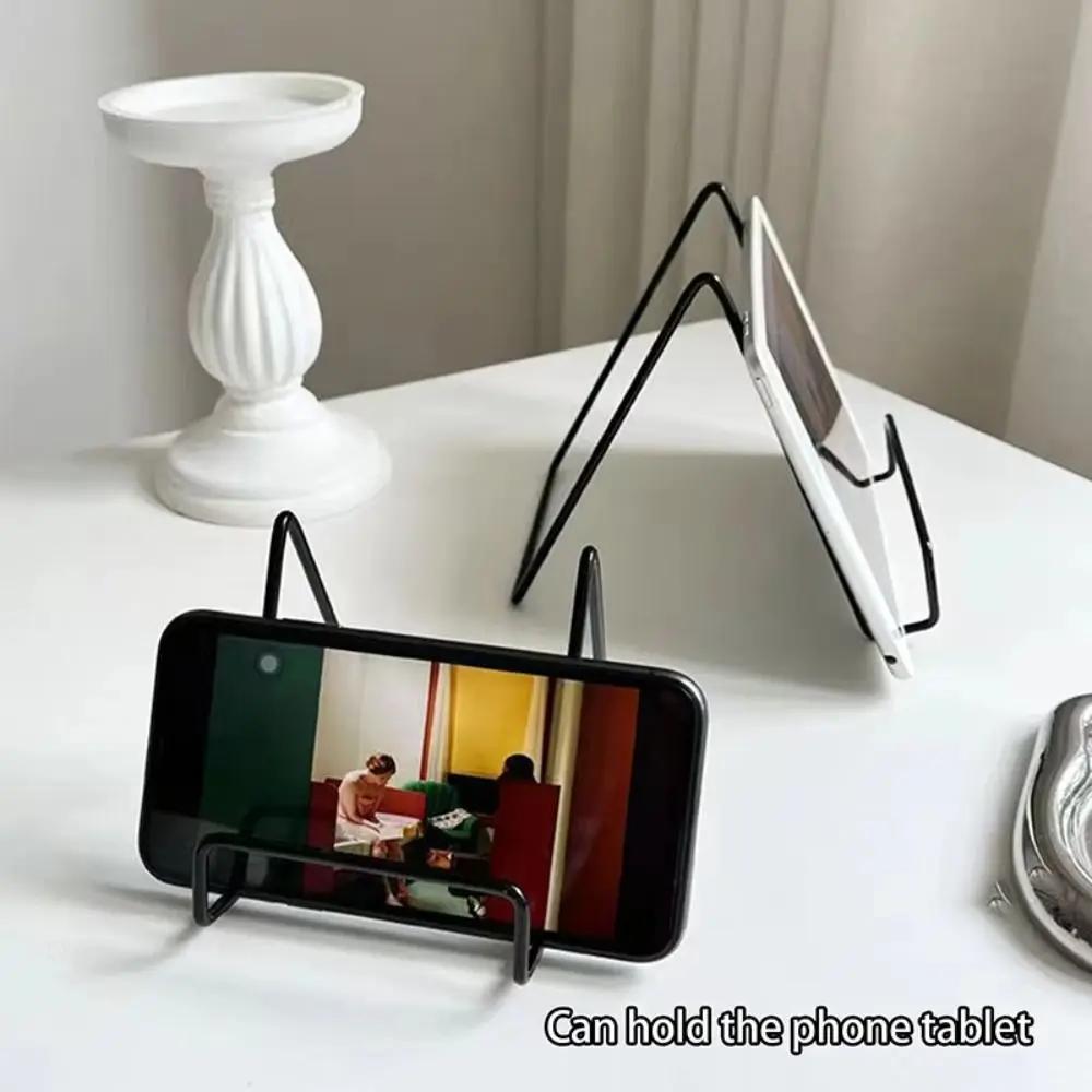 New Iron Art Magazine Display Stand Decorative Multipurpose Book Stand Stable Pedestal Storage Holder Plate Bowl Picture Frame