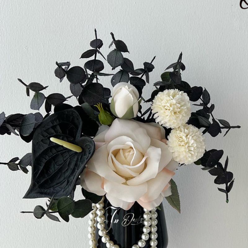 French Romantic Rose Artificial Floral Decoration for Table or Living Room