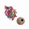 200pcs Natural Wooden Mini Clothespins Clip Peg with 1 Roll 50 Meter Jute Twine Crafts Decor