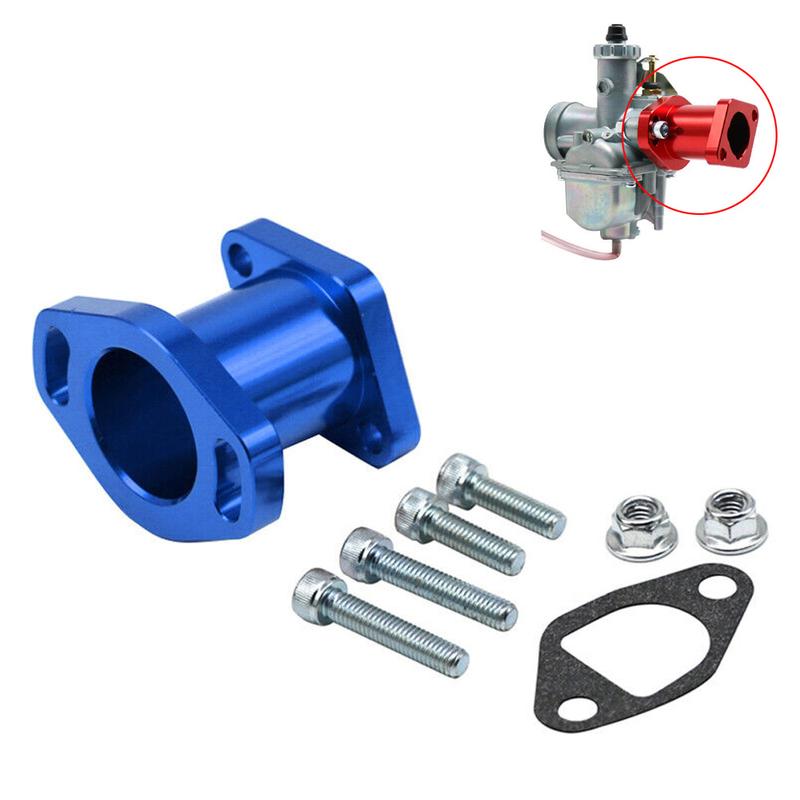 Part Adapter Blue Metal Red Accessories CNC Carburetor Engine For VM22 PZ19 PZ26 Carb Intake Manifold High Quality