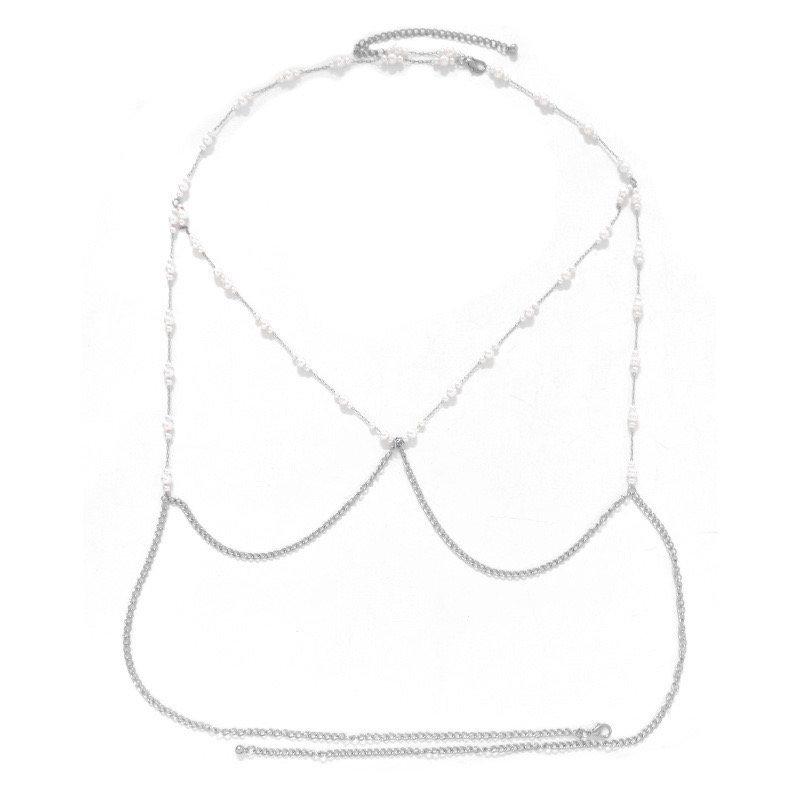 Halter Necklace Trend Jewelry Bra  Chest Chain Necklace Nightclub Sexy Body