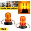 2x Emergency Warning Strobe Lights LED Amber Beacon Flashing Forklift Truck EOA