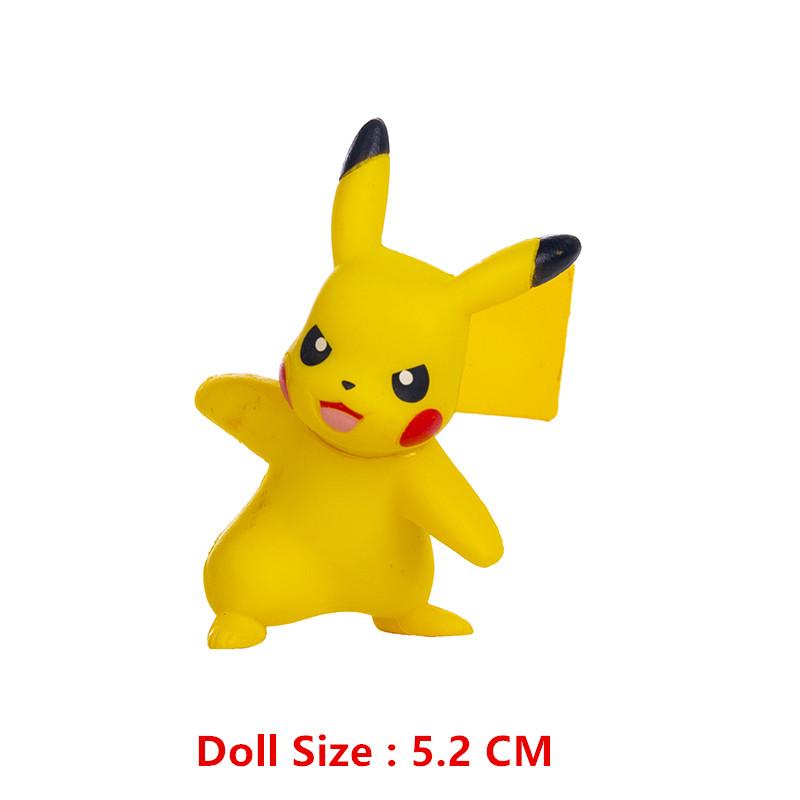 Toys Model 4-13Cm Pokemon Anime Figure Charizard Mewtwo Pikachu Mew Psyduck Collection Pokemon Action Birthday Gifts Kids