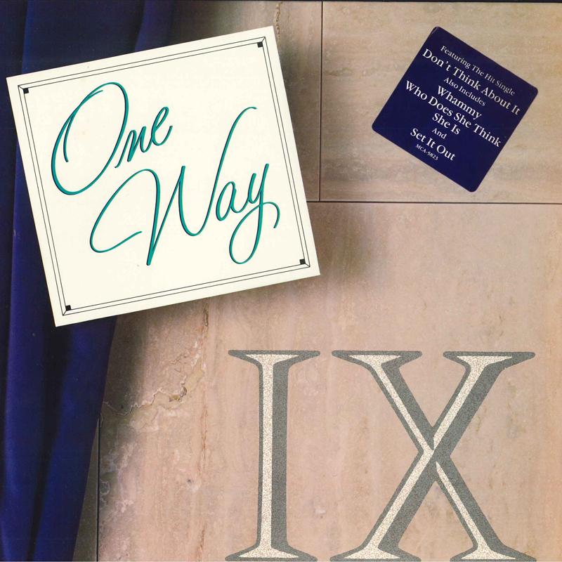 Виниловая пластинка ONE WAY One Way IX MCA5823 MCA 1986 US SoulFunk Б/у white