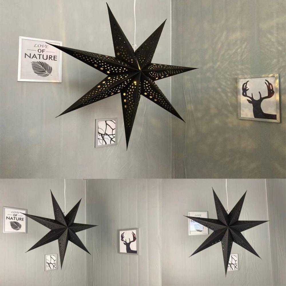 Folding Star Lanterns Christmas Decorations Star Lampshade New Hanging Paper Stars  Home Decor