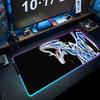 Blue Eyes White Dragon Mouse Pad RGB Gaming Mousepad Big LED Pad PC Desk Mat Luminous Mouse Pad Large Keyboard Mats Table Rug Wi
