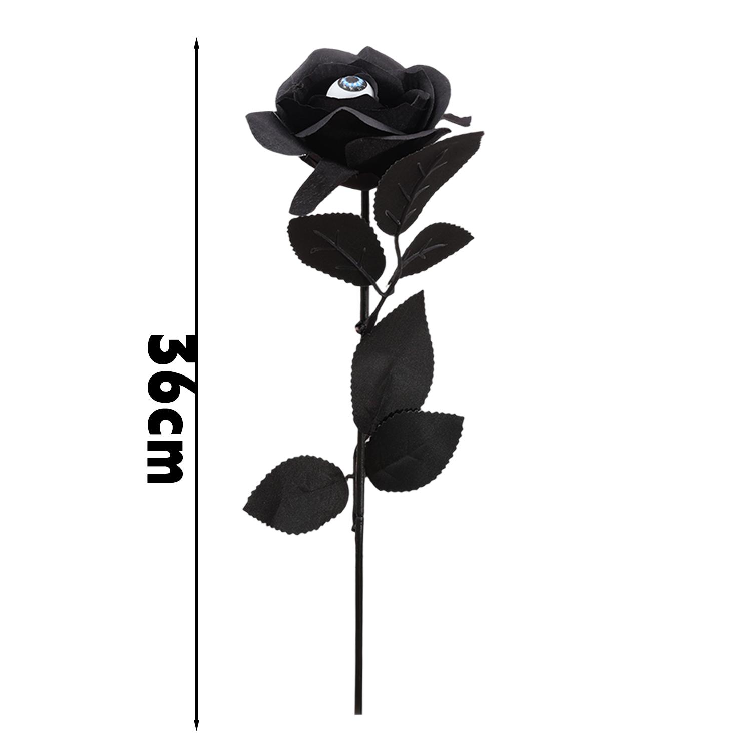 

Хэллоуин Кроваво-красная роза Искусственный цветок Украшение Прочный шелк Жуткая готическая тематическая вечеринка Домашний декор Дисплей Праздничные принадлежности 1PCS