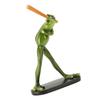 Frog Statue Resin Sports Frog Figurine Decor Sculpture Statue Crafts for Outdoor Garden Patio Lawn
