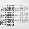 3D Number Letters Badge Emblem Rear Trunk Logo For Mercedes-Benz CLK55 CLK63 CLK200 CLK220 CLK280 CLK320 CLK350 CLK430 CLK500 BE0