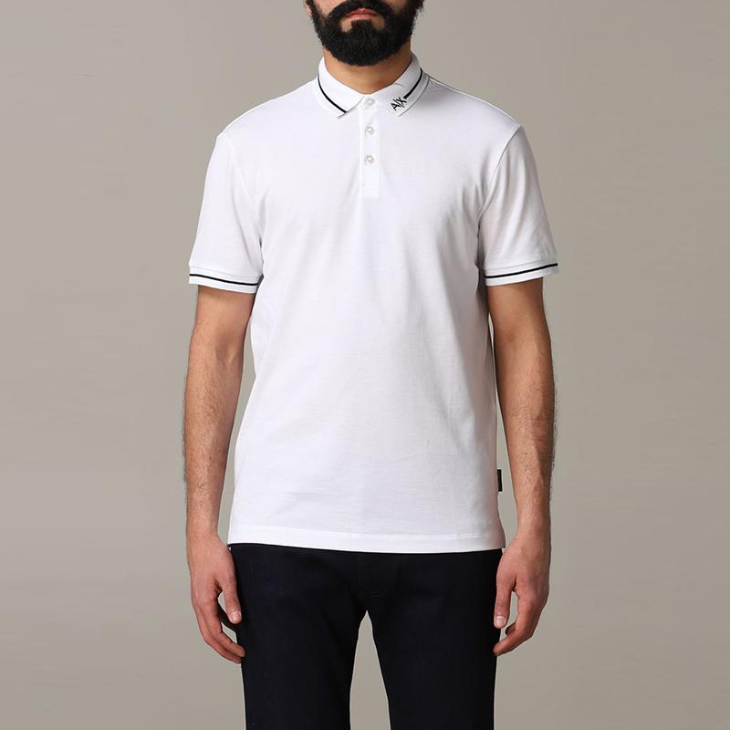 ARMANI EXCHANGEAE Polo Shirt Men's White 8NZFFL-ZJ5DZ-1100