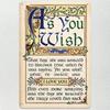 As You Wish Princess Bride Retro Metal Wall Art Vintage Movie Quote Tin Sign Home Decor