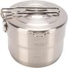 Folding Handle 304 Stainless Steel Lunch Box With Lid Outdoor Cookware  Backpacking