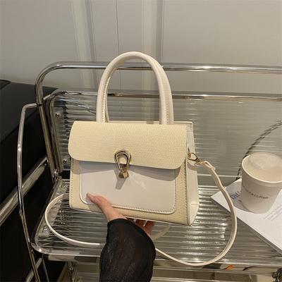 Fremder Stil Einrückung neuer Sommertrend 2025 Schloss Einfach Lässig Messenger Schulter Tragbar Kleines Quadratisches Tasche Damen