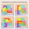 Wooden Brain-Burning Calendar Puzzle Toy for Early Education and Children's Logical Thinking Tetris