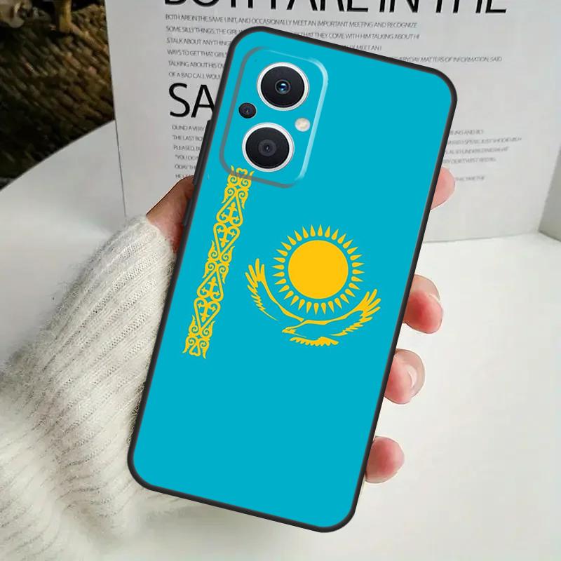 Kazakhstan Flag Phone Case For OPPO Reno 8T 14F 13 F 12 11 10 14 Pro 7 8 Lite OPPO Find X8 X6 X5 X9 Pro Cover