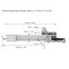 Hublinearaktuator 45 Mal pro Minute 3-15 cm Hub Verstellbarer Teleskopmotor für Zuhause Auto Automatisch