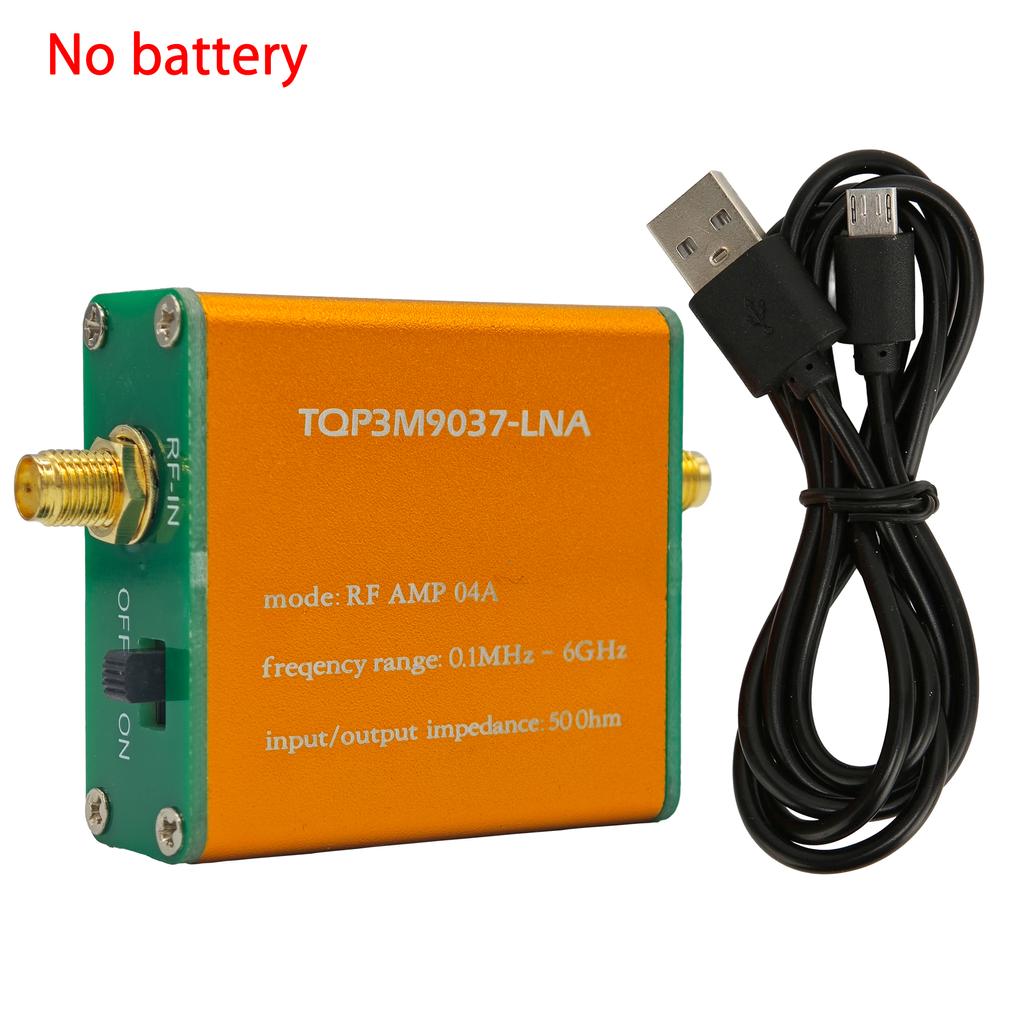 Low Noise Amplifier Module 20dB High Gain LNA Metal 0.1MHz6GHz Full Band RF SMA Head for Remote Control Receiver for FM Radio