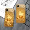 The shining golden pony For IPhone 17Pro Max 16 17 Pro 15 Pro 14 13 Plus 12 Mini 11Pro Max XR 16E 17 Air Golden glass phone case