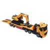 RC Semi Truck Excavator Toy Set Educational Dual Remote Control Battery Powered 2 In 1 Construction