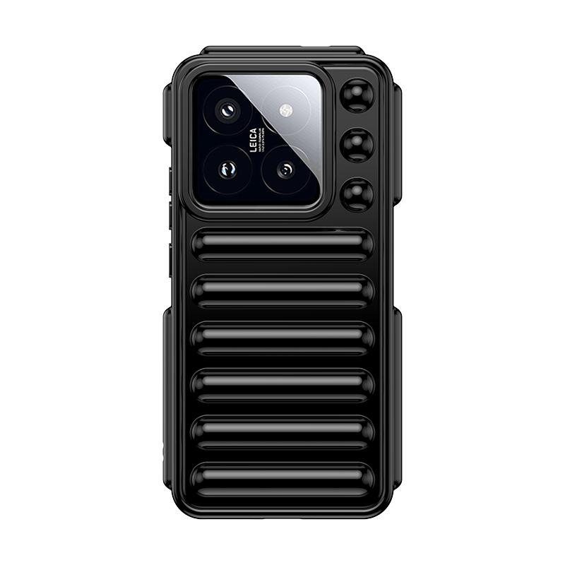 Защитный чехол-капсула Для Xiaomi 14 Pro Чехол ТПУ Силиконовый Ударопрочный Чехол-защита Xiaomi 14 Pro Чехол Mi 14 Pro Mi 14 Pro чёрный