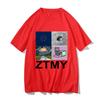 Zutomayo Albums Printing T-shirt Men and Women Couples Oversize Drop Shoulder Tide Short Sleeve Popular Loose Cotton Clothes