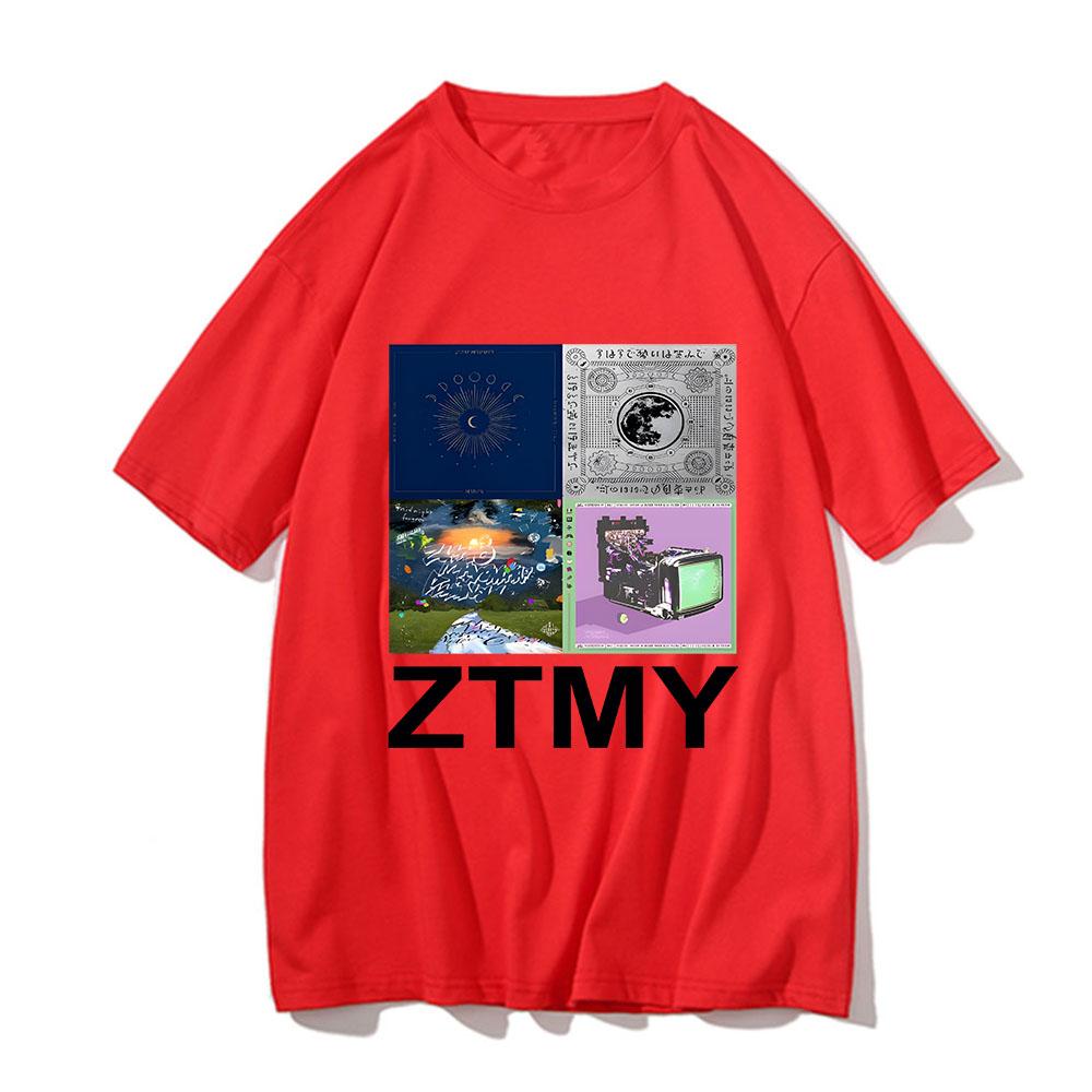 Zutomayo Albums Printing T-shirt Men and Women Couples Oversize Drop Shoulder Tide Short Sleeve Popular Loose Cotton Clothes
