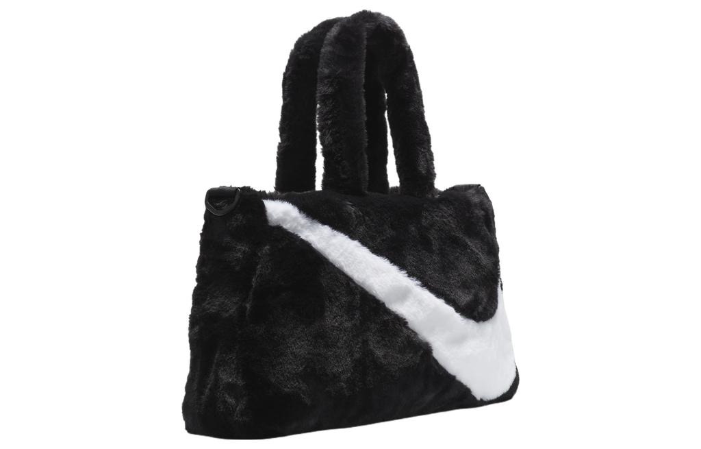 Nike Sportswear Faux Fur 10L Tote Bag Black FB3050-010