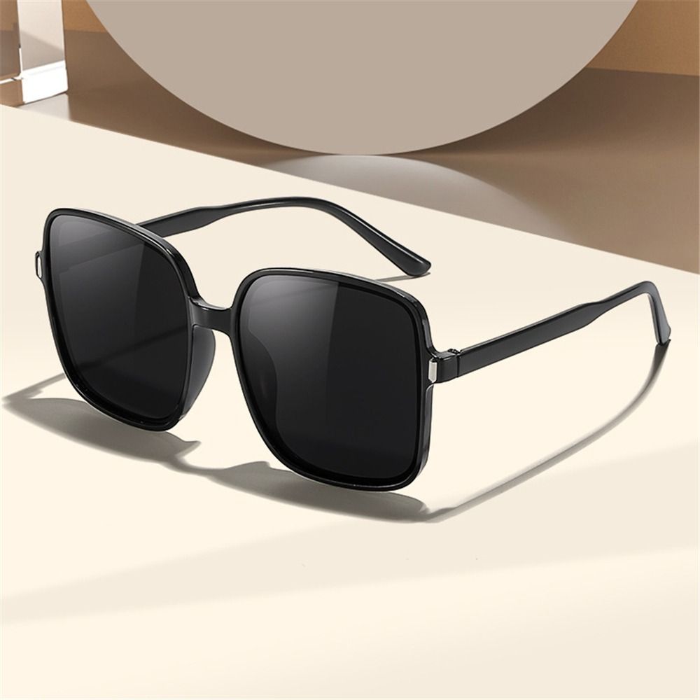 Luxury UV400 Driver Goggles Eyewear for Lady Big Frame Oversized Sunglasses Women Square Sun Glasses