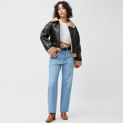 Gu High Rise Straight Jeans