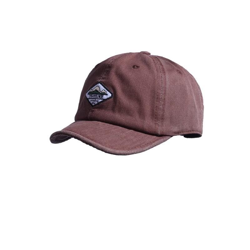 Mountain And Forest Print Baseball Cap With Embroidered Letters For Casual Outdoor Wear