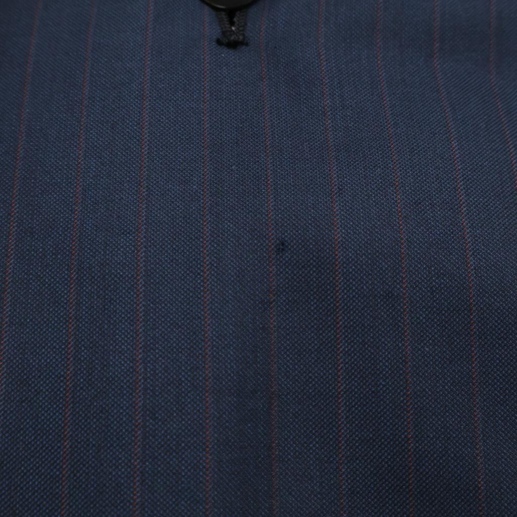 Brioni Black BRUNICO Super170s Stripe Suit Set Suit Setup 46 NavyUsed