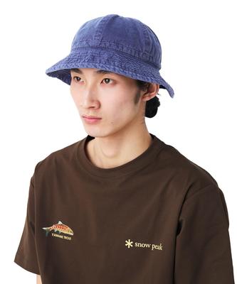 Snow Peak Sulfur Dyed Fade Hat Blue One CH-26SU009, Headwear, Hat, Men's/Women's,