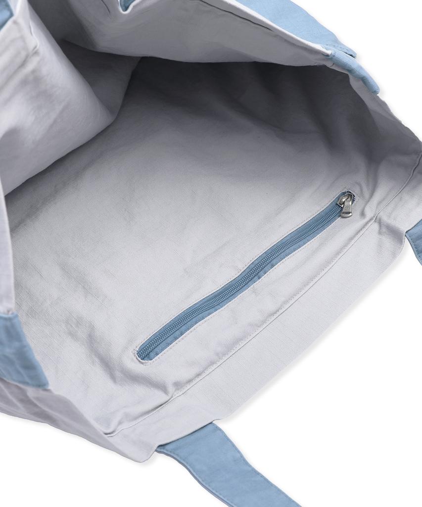 Xtonz Xta108 Ripstop Cotton Washed Tote Bag (Blue)
